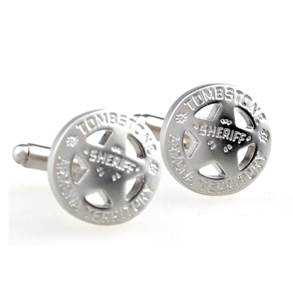 Plain Colour Metal Cufflinks