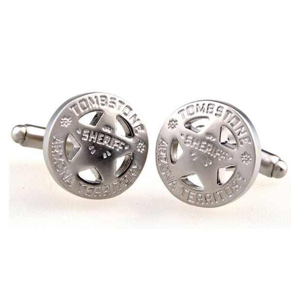 Plain Colour Metal Cufflinks