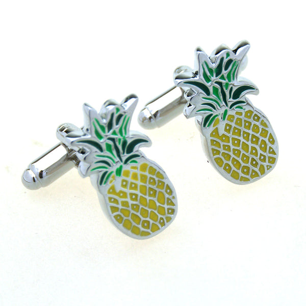 Vegetable Fruit Enamel Dropping Glue Cufflinks