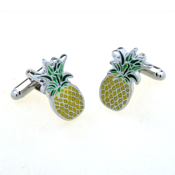 Vegetable Fruit Enamel Dropping Glue Cufflinks