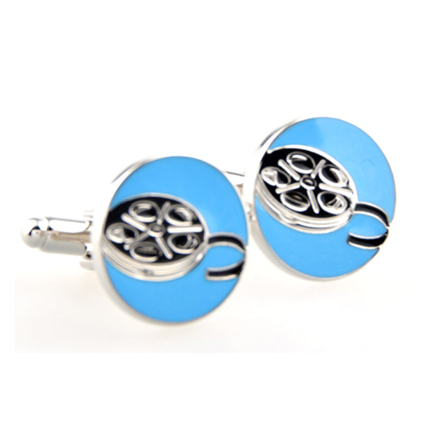 Enamel Dropping Glue Cufflinks