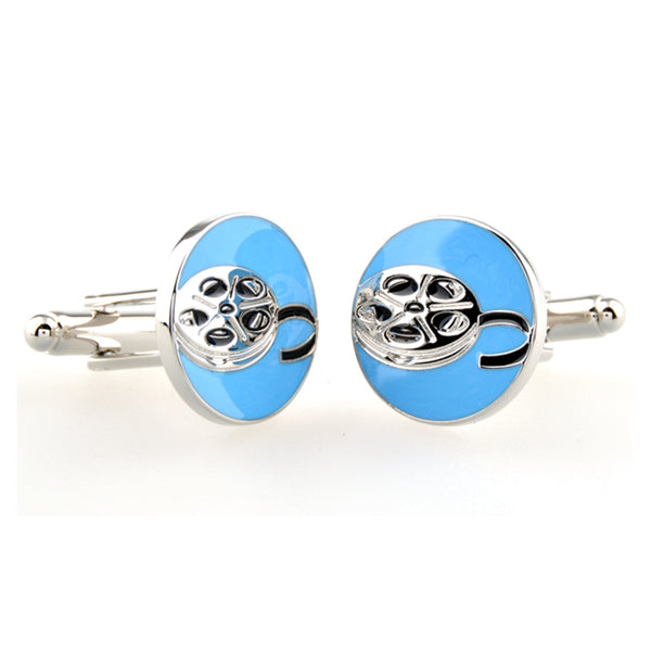 Enamel Dropping Glue Cufflinks