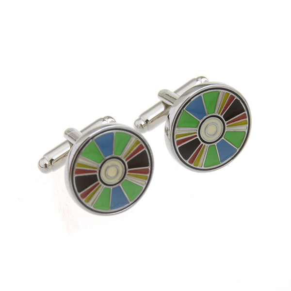 Enamel Dropping Glue Cufflinks