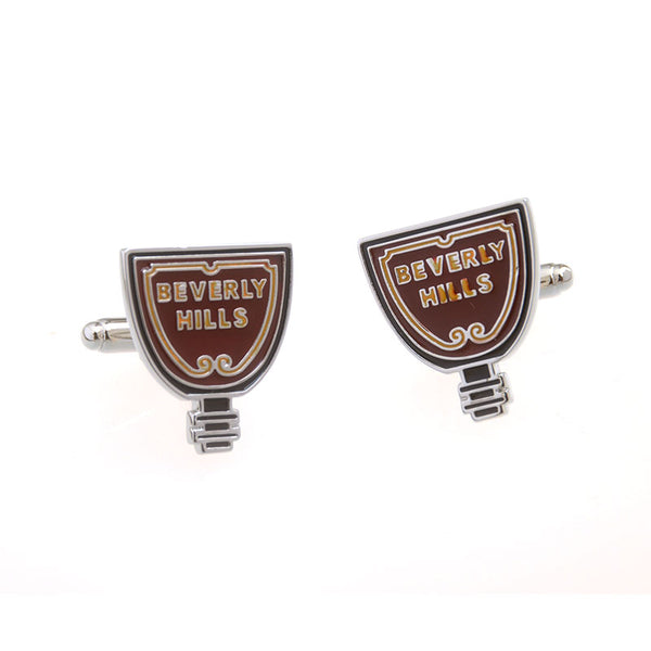 Enamel Dropping Glue Cufflinks