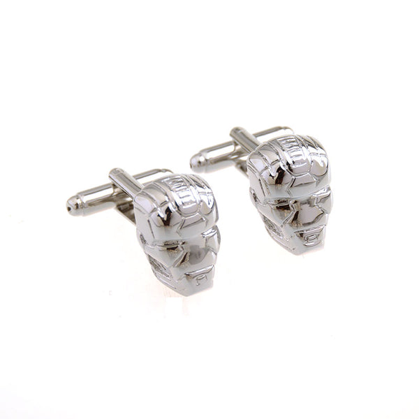 Interesting Skull Plain Colour Metal Cufflinks