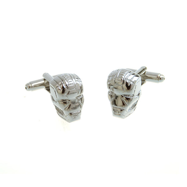 Interesting Skull Plain Colour Metal Cufflinks