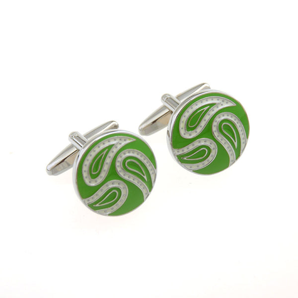 Enamel Dropping Glue Cufflinks