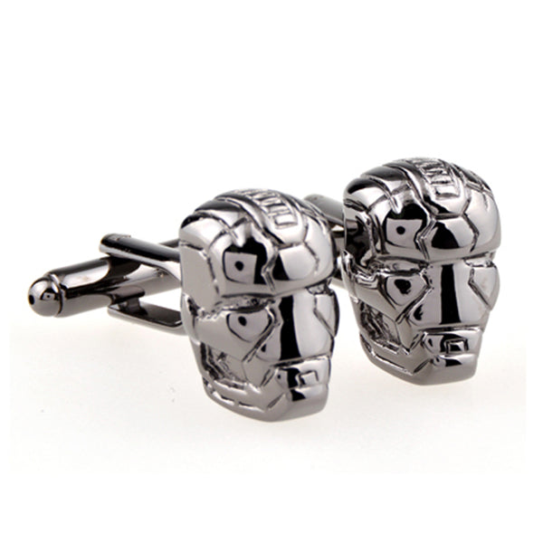 Interesting Skull Plain Colour Metal Cufflinks