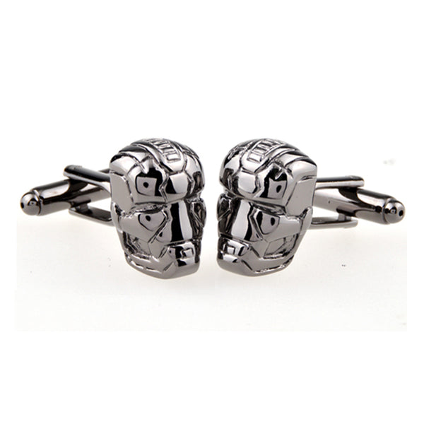 Interesting Skull Plain Colour Metal Cufflinks