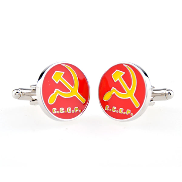 Enamel Dropping Glue Cufflinks