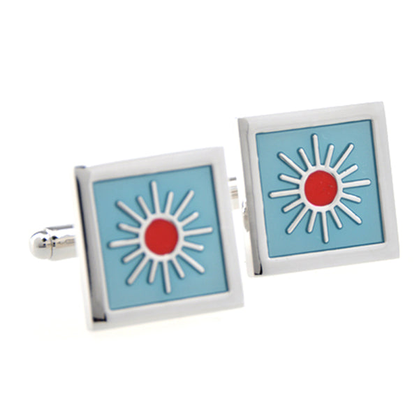 Cartoon Anime Enamel Dropping Glue Cufflinks