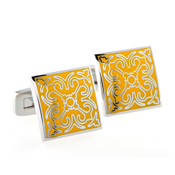 Enamel Dropping Glue Cufflinks