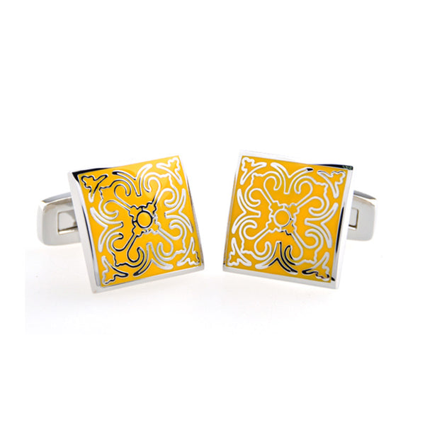 Enamel Dropping Glue Cufflinks