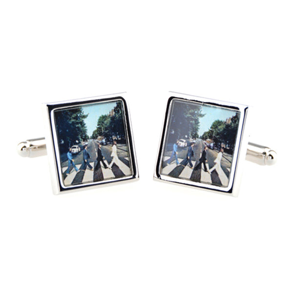 Enamel Dropping Glue Cufflinks