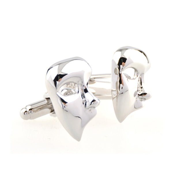 Interesting Skull Plain Colour Metal Cufflinks