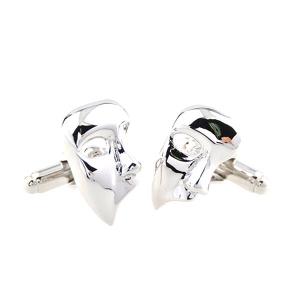 Interesting Skull Plain Colour Metal Cufflinks