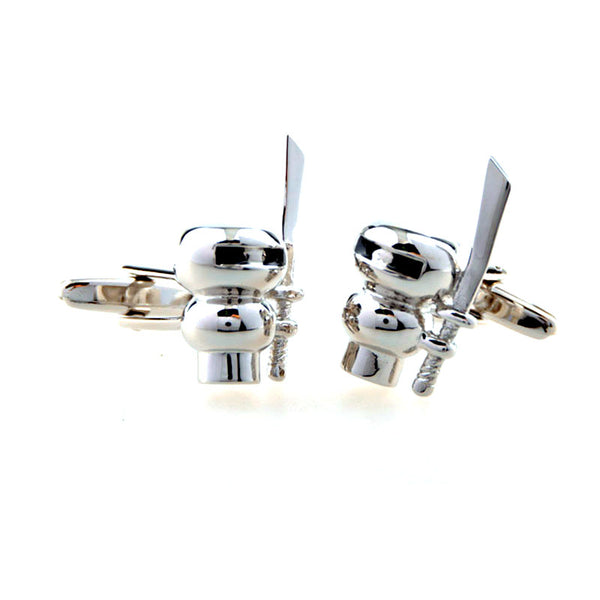 Interesting Skull Enamel Dropping Glue Cufflinks