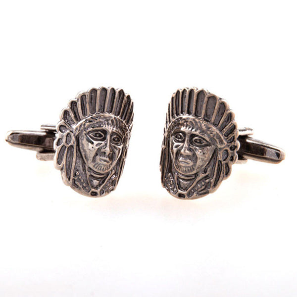 Interesting Skull Plain Colour Metal Cufflinks