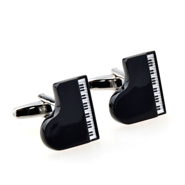 National Flag Music Grease Baking Paint Cufflinks