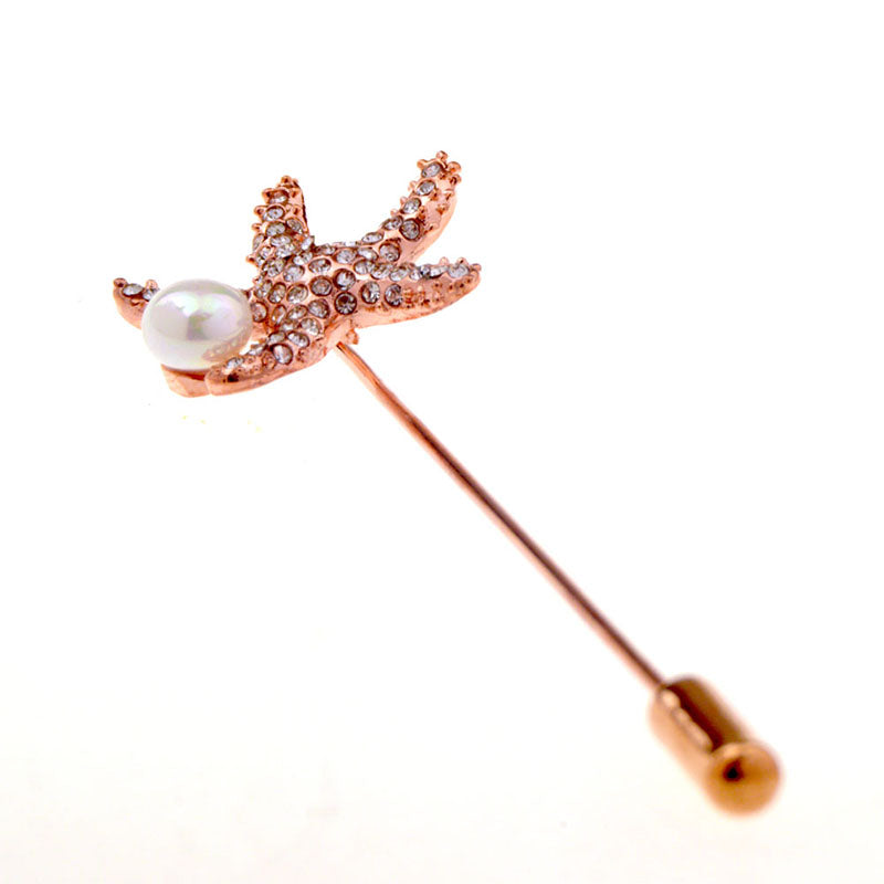 Crystal Zircon Brooch