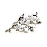 Crystal Zircon Brooch