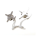 Military Tools Crystal Zircon Brooch