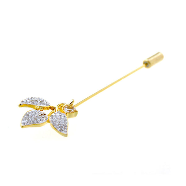 Crystal Zircon Brooch