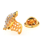 Animals Plants Crystal Zircon Brooch