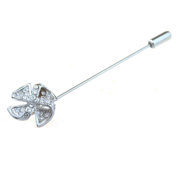 Crystal Zircon Brooch