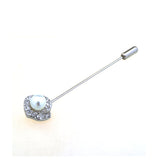 Crystal Zircon Brooch