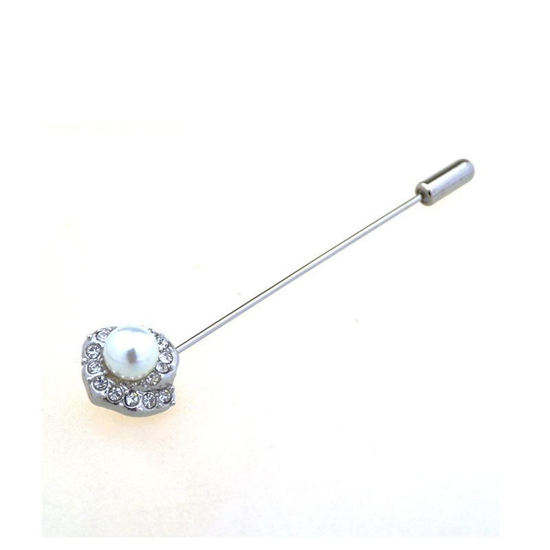 Crystal Zircon Brooch