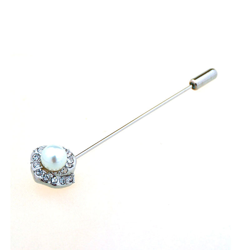 Crystal Zircon Brooch