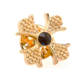 Crystal Zircon Brooch