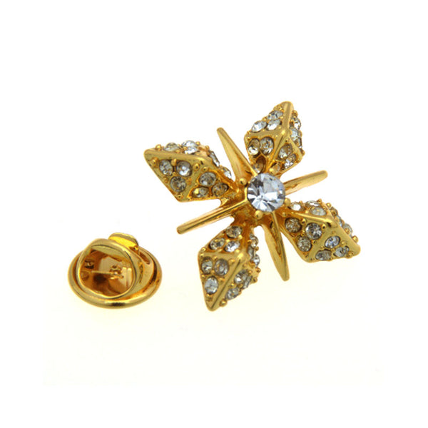 Crystal Zircon Brooch